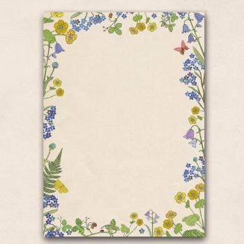 A4 Briefpapier - Block Wiese
