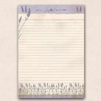 A4 Briefpapier - Lavendel