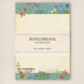 A5 Schreibblock - Blumenwiese