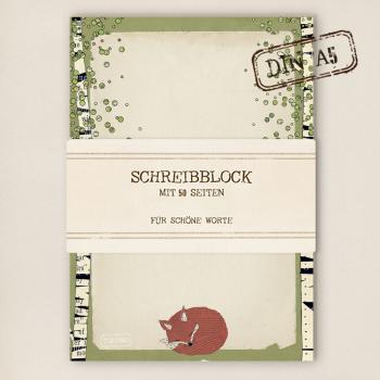 stationery - Writing pad - badger - Kopie