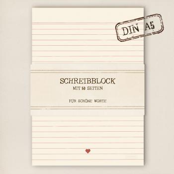 A5 Schreibblock - Liebe