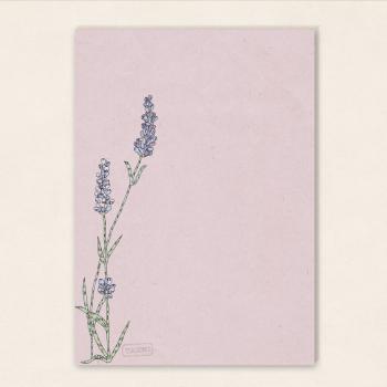DIN A6 Notizblock - Lavendel