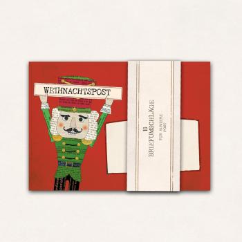 Preview: Set of 10 Envelopes with Nutcracker