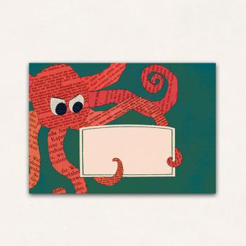 10 x Briefumschläge : Krake
