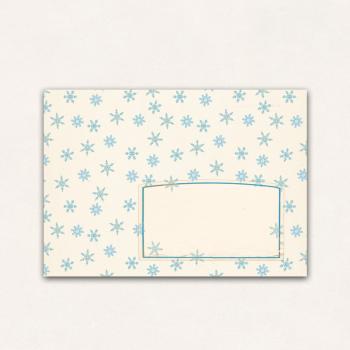 10 x Briefumschläge : Schnee