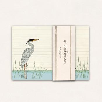 10 x Briefumschläge : Reiher