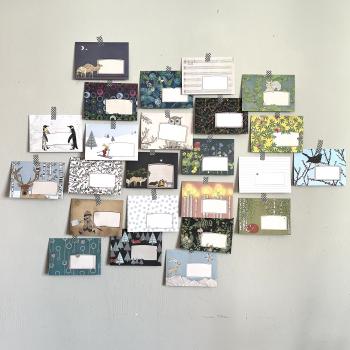 24 Briefumschläge C6 – bunte Umschläge für DIY Adventskalender