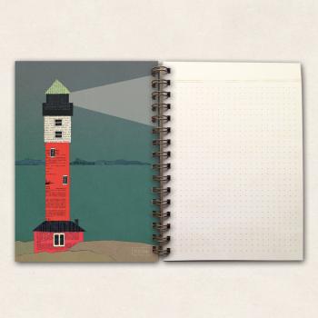 thick notebook - Lighthouse - Kopie