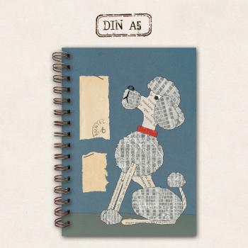 fettes Notizbuch - Pudel