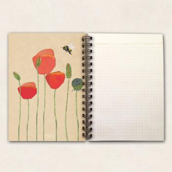 fettes Notizbuch - Rotkehlchen