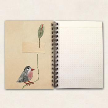fettes Notizbuch - Mohn