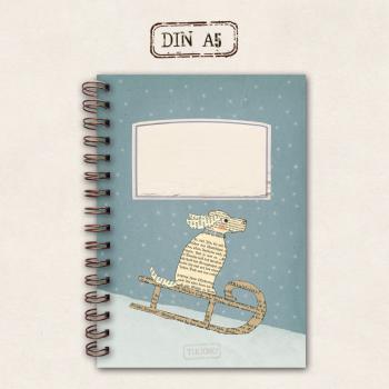 fat notebook - sled dog