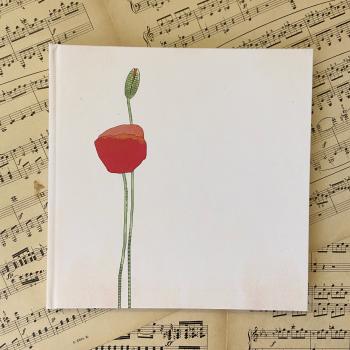Gästebuch mit Mohn - blanko