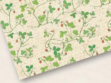 Geschenkpapier : Walderdbeeren