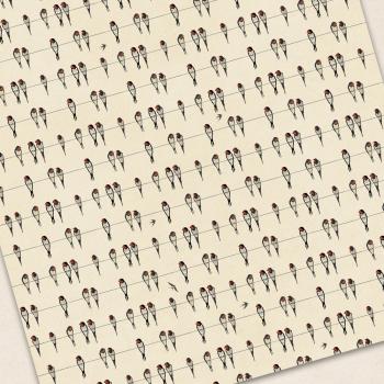 Geschenkpapier Rauchschwalben – Geschenkpapier mit Vogelmotiv