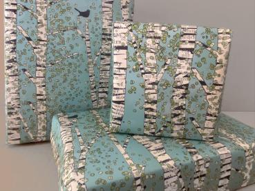 Geschenkpapier : Birken