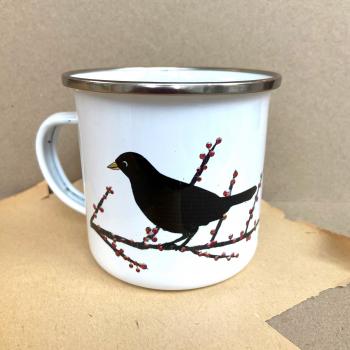 Emaille Tasse mit Pinguinen - Kopie