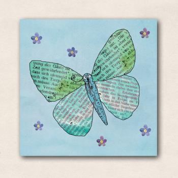 Magnet : Blüten-Schmetterling
