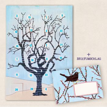 Postkarten Adventskalender - Baum