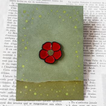 Emaille Pin - Blume