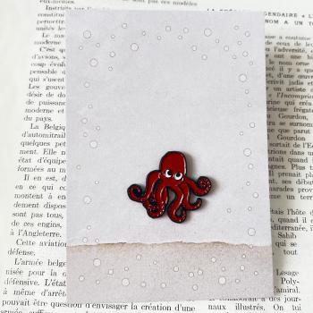 Emaille Pin - Krake