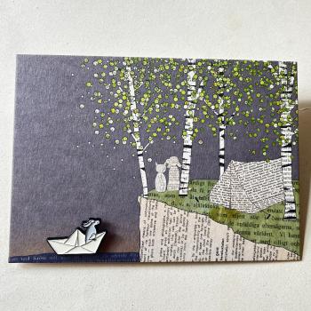 Boat – Enamel Pin on Large Card