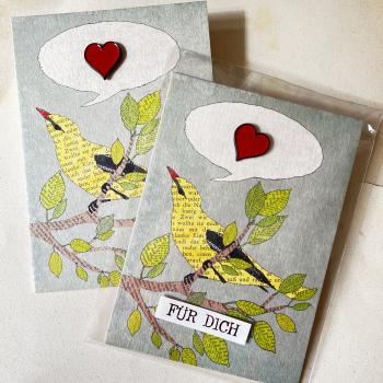 Heart – Enamel Pin on Large Card