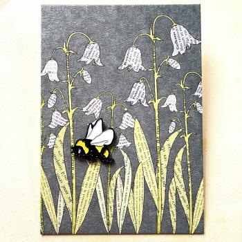 Hummel - Ansteck-Pin auf großer Karte