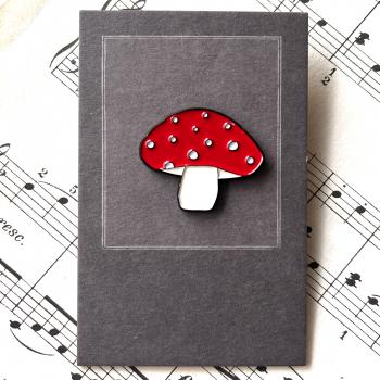 Preview: Emaille Pin - Pilz