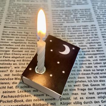Schachtellicht Mond und Sterne