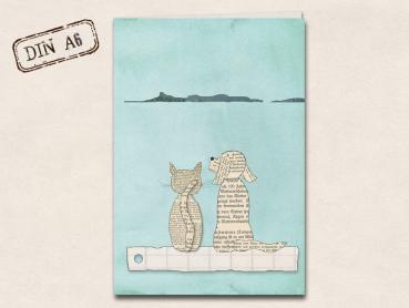 A6 Oktavheft Hund und Katze (SALE)