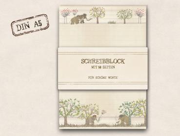 A5 Schreibblock - Mammuts