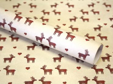 Geschenkpapier : Rentiere