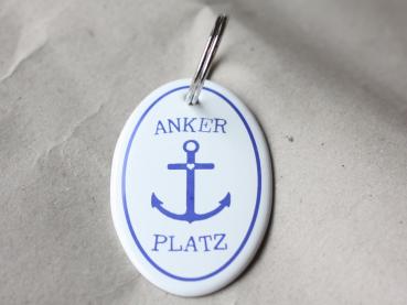 Emaille Schlüsselanhänger Ankerplatz