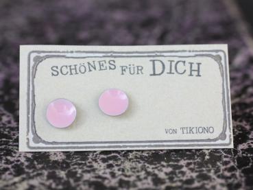 Lack Ohrstecker in uni rosa