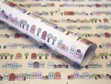 Geschenkpapier : Häuser