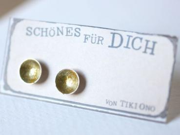 Lack Ohrstecker in metallic gold