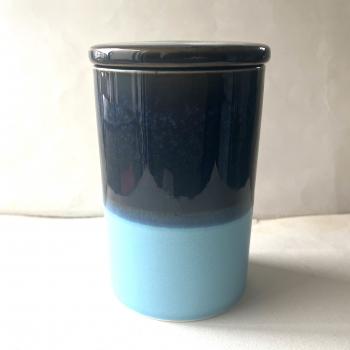 Steingut Aufbewahrungsdose Blau