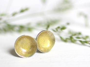 Lack Ohrstecker in metallic gold
