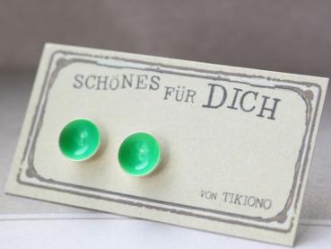 Lack Ohrstecker in neon grün