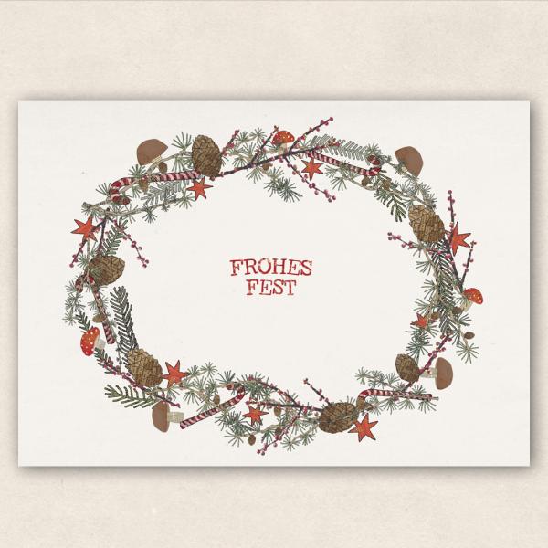 Postcard - Advent wreath