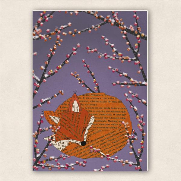 fette Karte - Fuchs und Ilex