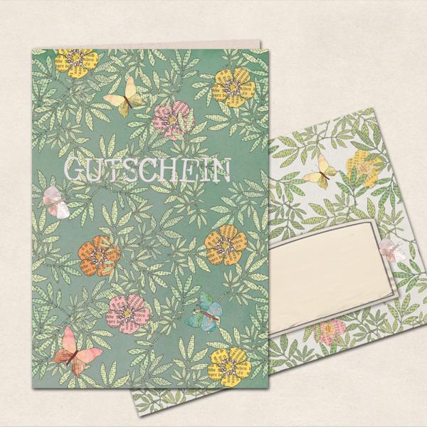 Gutschein - Doppelkarte mit passendem Briefumschlag