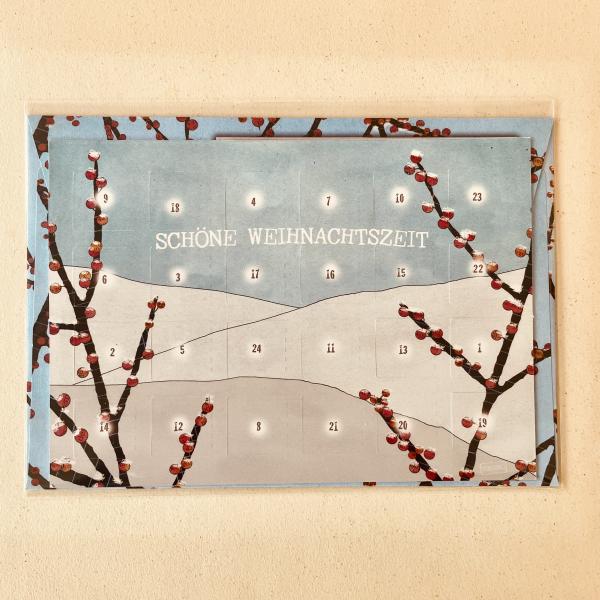 Postkarten Adventskalender Winter