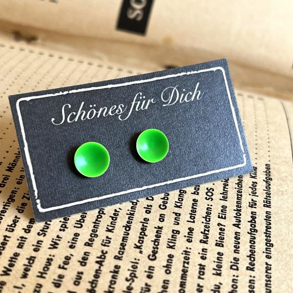 Ohrstecker neon grün