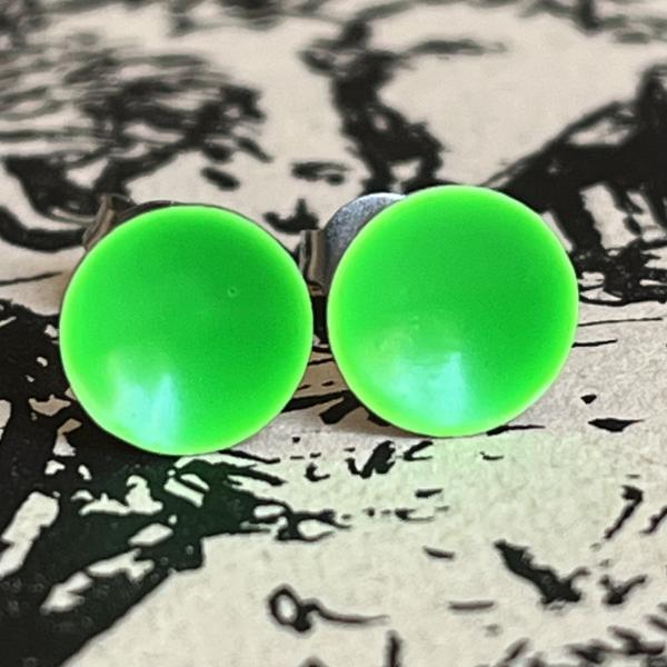 Ohrstecker neon grün