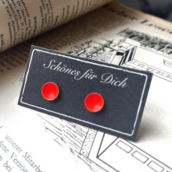 Ohrstecker neon orange