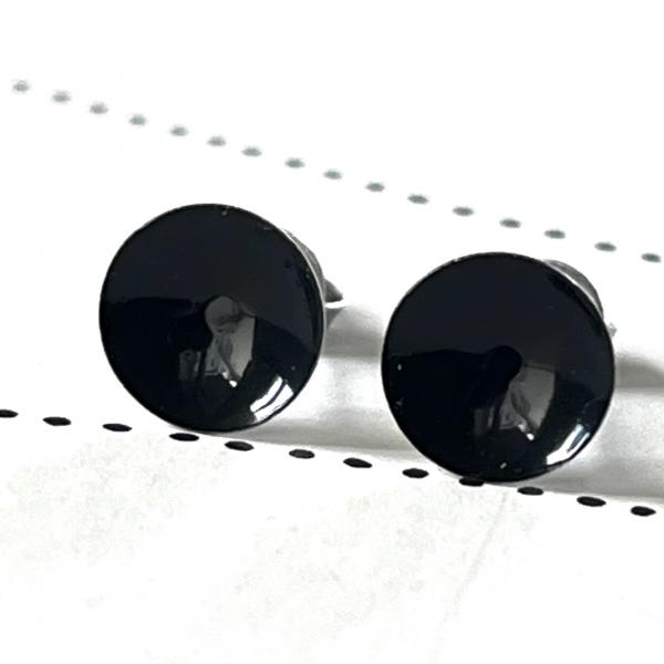 Ohrstecker uni schwarz