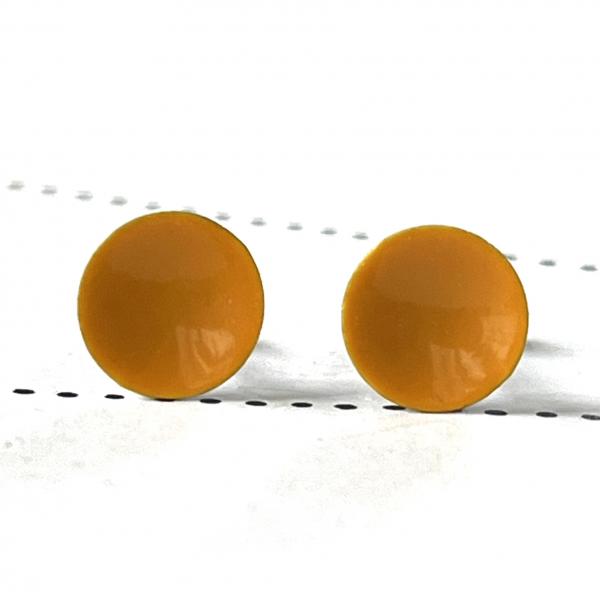 Ohrstecker uni gelb