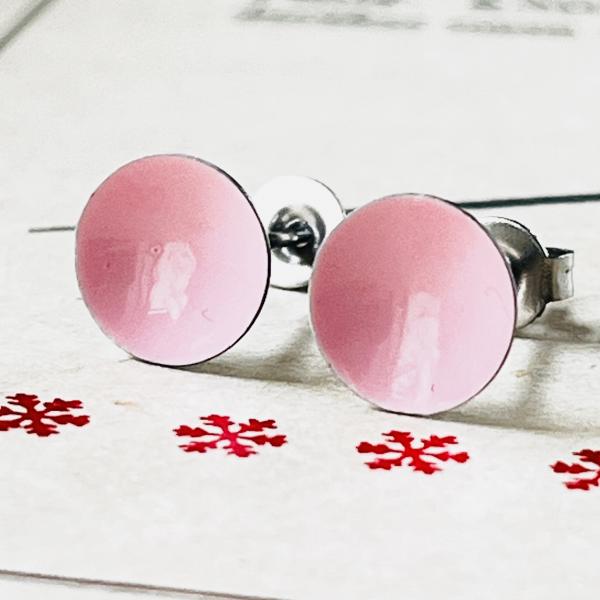 Ohrstecker uni rosa